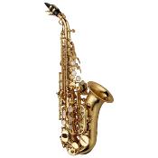 Yanagisawa SC-WO10 ELITE - Saxophone soprano courbe laiton verni or, avec étui et bec