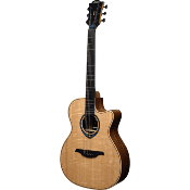 guitare electro-acoustique lag hyvibe 30 auditorium cutaway electro