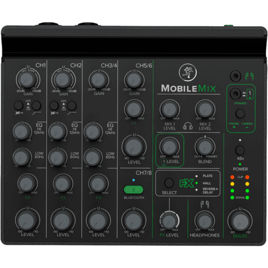 usb 8 canaux + bluetooth et effets mackie