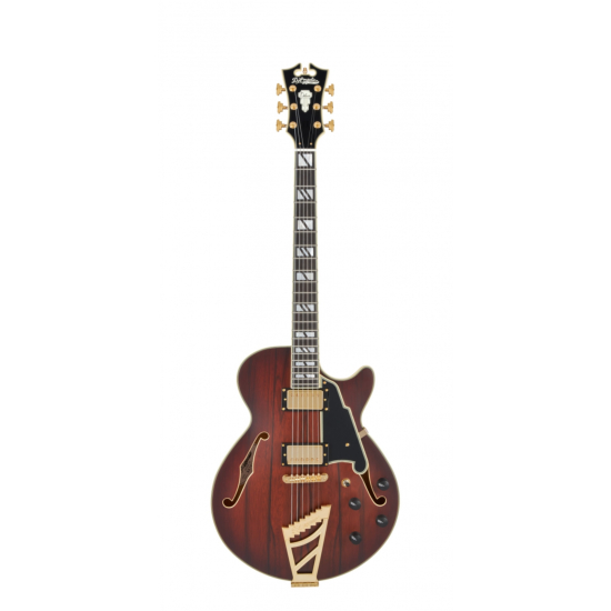 D'ANGELICO Deluxe SS Satin Brown Burst