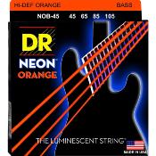 Cordes basse électrique DR Hi-Def orange 45-105