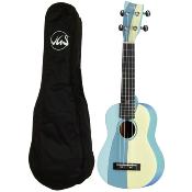 Ukulélé soprano VGS W-SO-BL Manoa Tropical Waves Blues