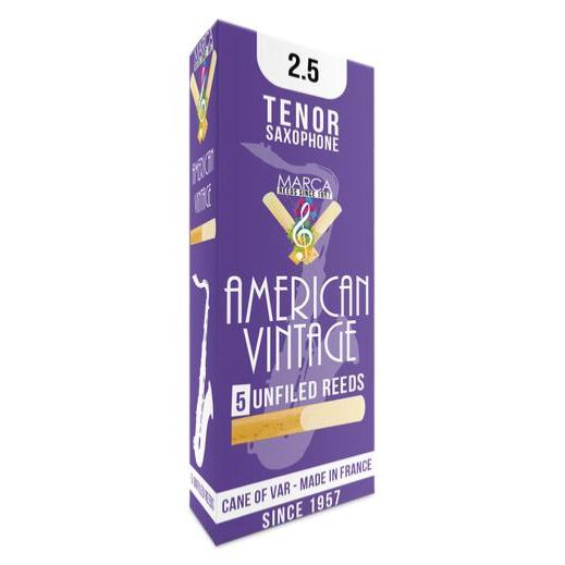 MARCA AMERICAN VINTAGE 2,5 - Anches saxophone ténor - boite de 5